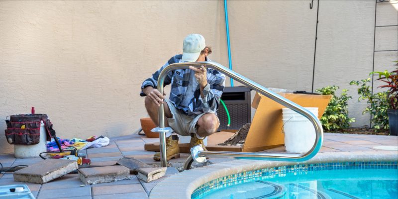 references supplied by the swimming pool builders