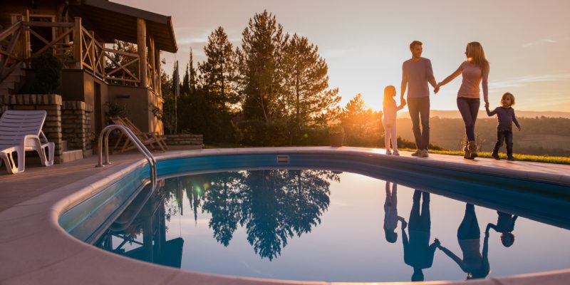 Swimming pools come in a wide variety of shapes