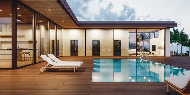 Lounge in Luxury on Your Pool Deck with a Custom Swimming Pool 